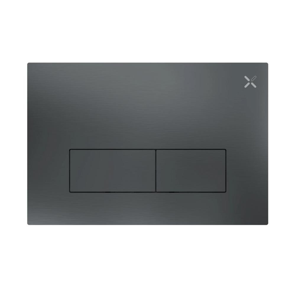 Crosswater MPRO Stainless Steel Slate Dual Flush Plate